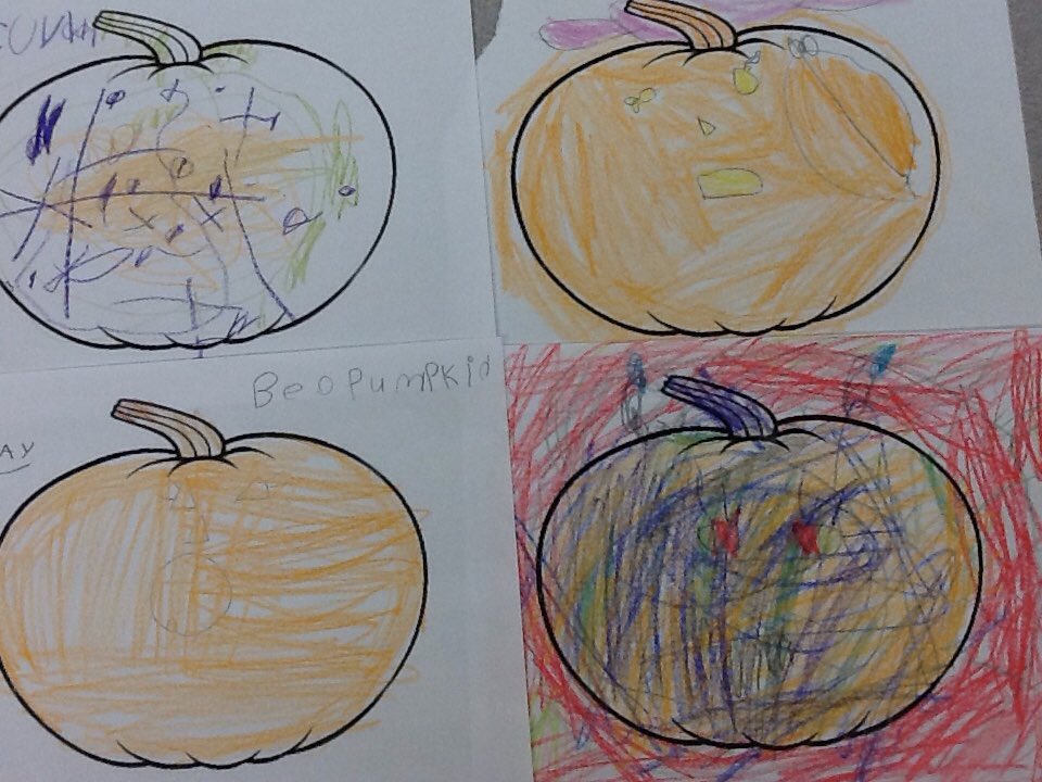 OgdenRoom6's tweet photo. First we made Jack-o-lantern designs, then we voted for our class choice, then we carved our Jack-o-lantern! #HappyHalloween from room 6 https://t.co/ccburZ739j
