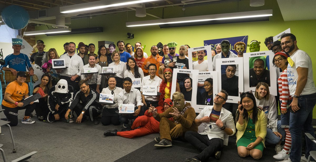 KijijiTech's tweet photo. Check the costumes from Kijiji's crew today! Congrats to GJ, Yvonne and Cam for being voted as the top 3. https://t.co/OLaGZHmBxQ