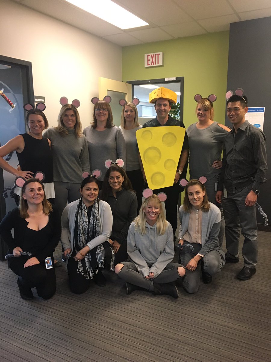 ShelbyAikman's tweet photo. Our Finance team rocking it yet again... #thebigcheese #Halloween2017 #sabalife @ButtercupBee22 @henryt613 @SaraLBeth https://t.co/Tca7mQooAV