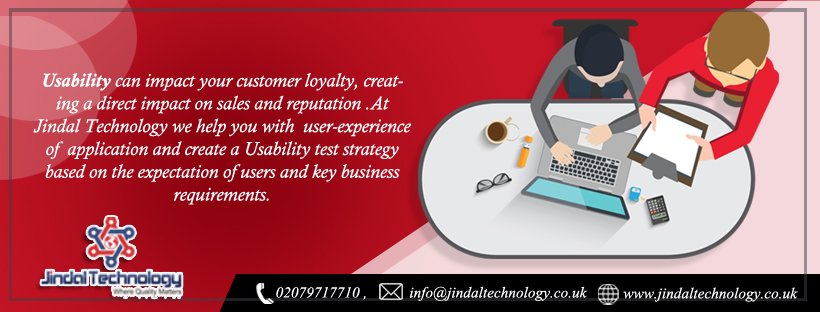 jtech_uk's tweet photo. #jindaltechnology #usabilitytesting #ITcompanyLondon #testingservices #webservices #Softwaretesting https://t.co/wvYq3SED7A