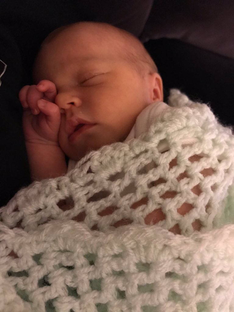 Back to work after paternity leave: very hard to say goodbye to this little one each morning. Tks to <a href="/NHSProviders/">NHS Providers</a> team for lovely presents