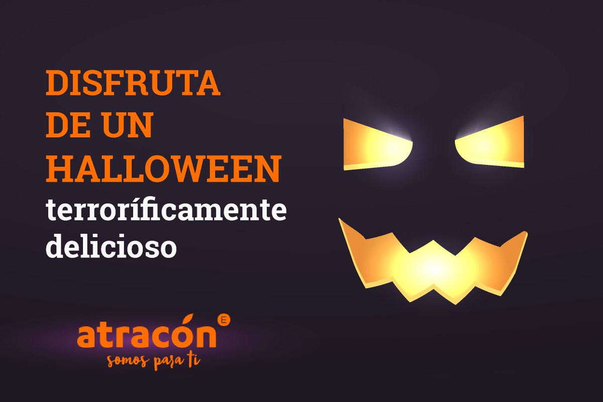 Atraconexpress's tweet photo. 👻 ¡Feliz y Escalofriante Halloween con Atracón! 👻
#halloweenatracon #trucootrato https://t.co/FPGBOxp2Rc