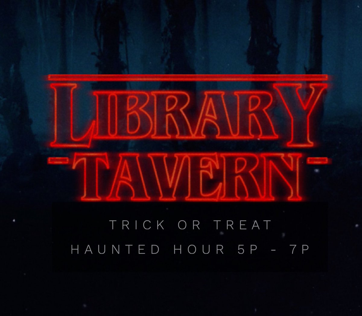 LibraryTavernDC's tweet photo. 🦇 Happy Halloween 🎃 Join us for Haunted Hour at 5p for some tricks and treats. #LTDC #LibraryTavernDC #Boo #HappyHour #HappyHalloween #food https://t.co/BfKXsn0yMn