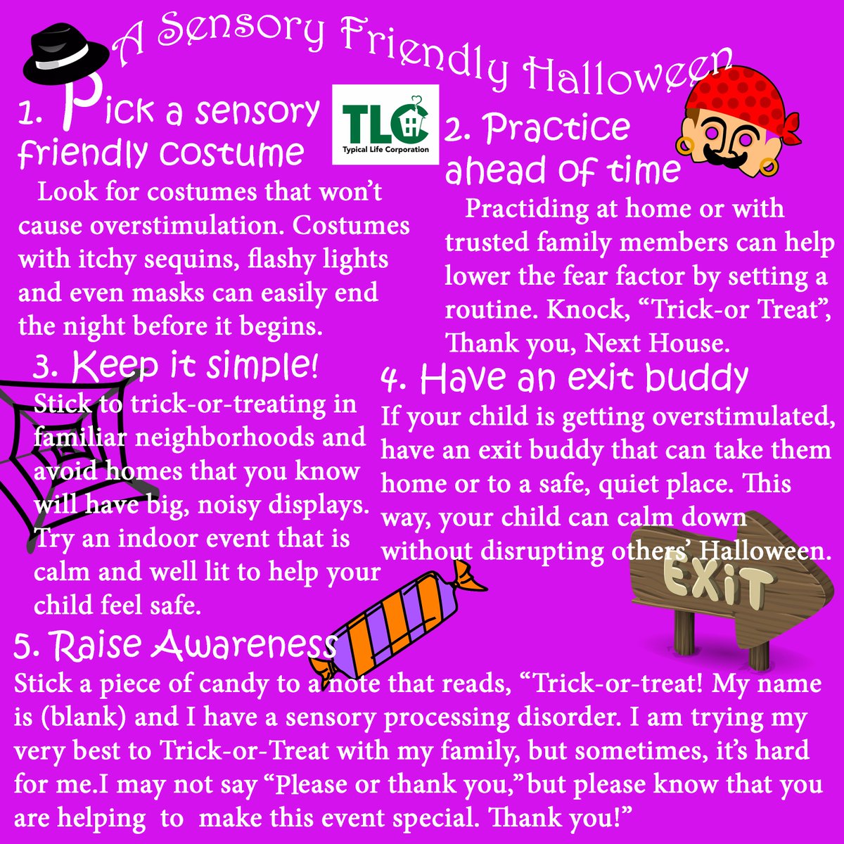 Halloween can be a tough time for people with autism. Here are some quick tips to make tonight easier. #TLCYork #SensoryFriendly #AutToKnow