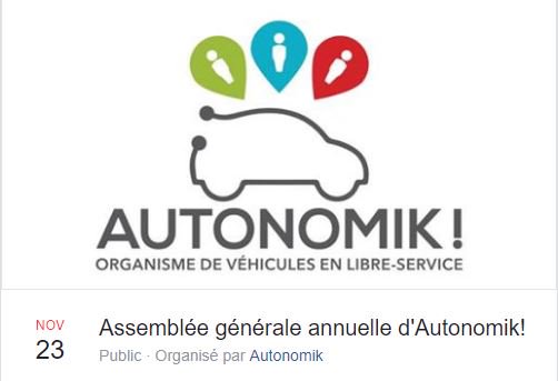 CREMonteregie's tweet photo. 23 nov: AGA #Autonomik : services de #covoiturage, #autopartage, gestion de flotte et location entre particuliers https://t.co/aOHWdAPohV https://t.co/W0vSnC0bld