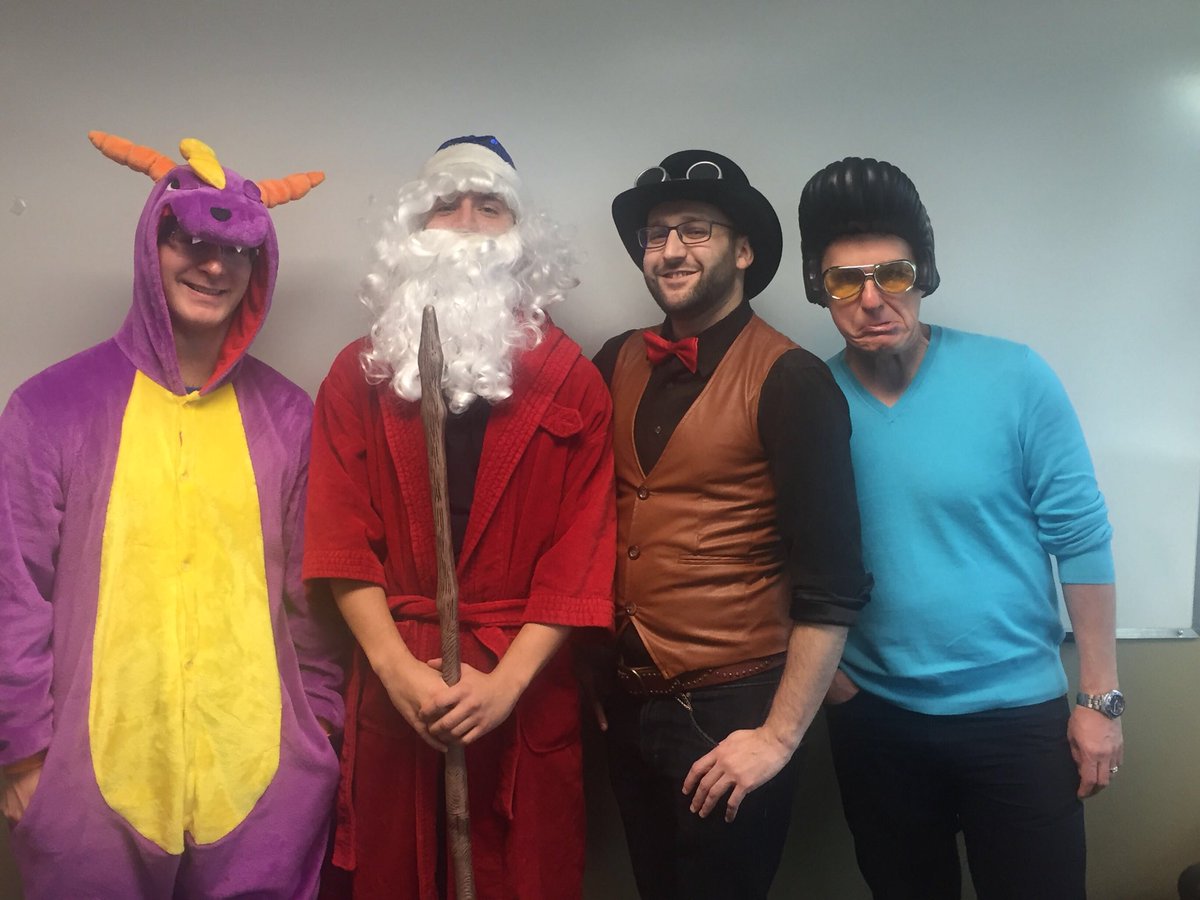 therealpathfive's tweet photo. Our team got into the spirit of Halloween! What did you dress up as?
#halloween #costumes #trickortreat #teamspirit https://t.co/AchnNt0aJB