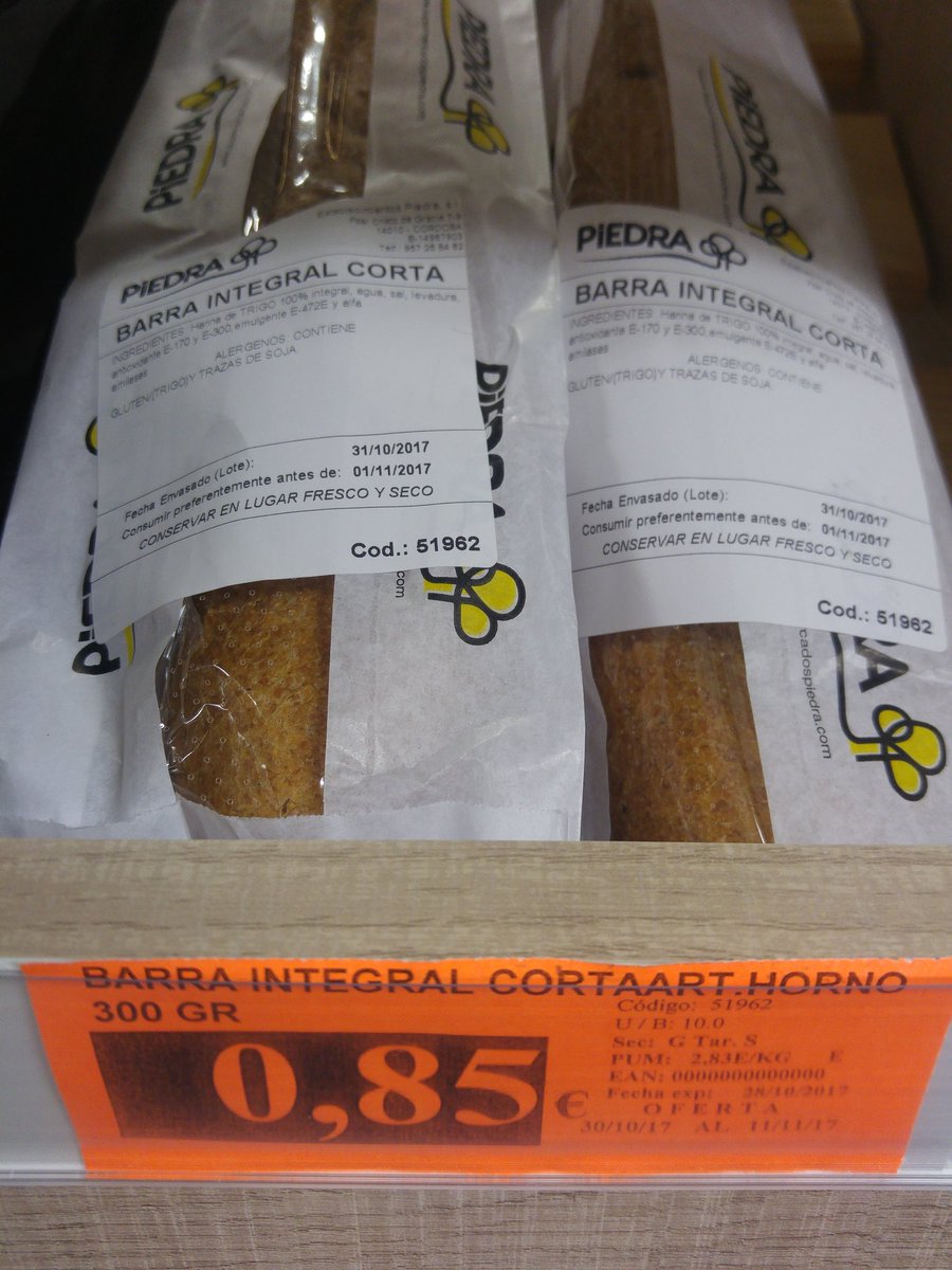 chary_serrano's tweet photo. En #SupermercadosPiedra el #pan #IntegralBakery está de oferta
Un #pandeverdad 100% Integral #pandehorno, que dura fresco, dias
#yovidasana https://t.co/z5jIBasFeh