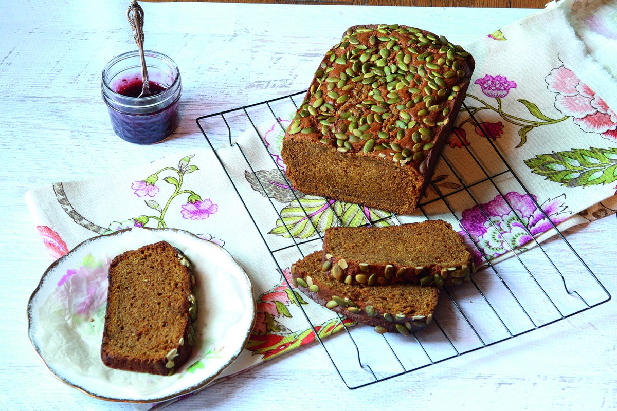 LakeIslePress's tweet photo. Trick or treat yourself to Spiced Pumpkin Bread from @camillacooks The Chickpea Flour Cookbook. #HappyHalloween #glutenfree https://t.co/FuthPiYJYG