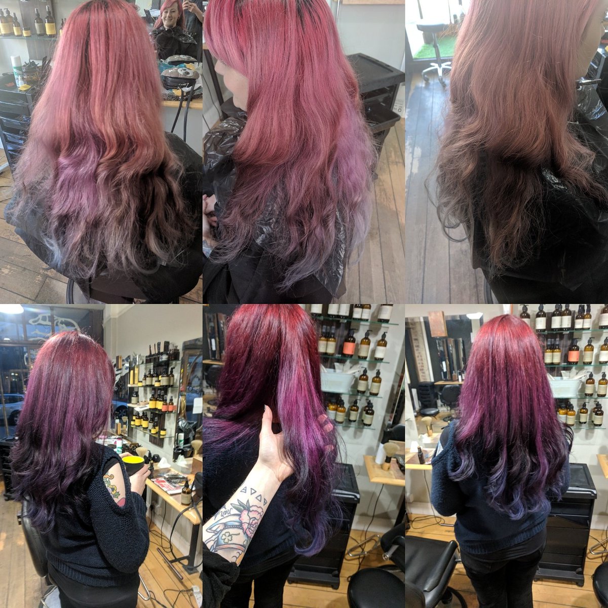 TheRubyKey's tweet photo. A little festiv refresh from todayπ #myoway #organichairsalon #hmelt #CrueltyFree https://t.co/cY9rQVA5VQ