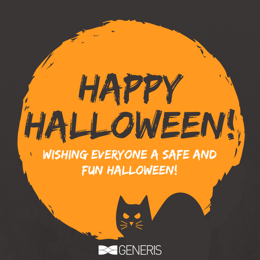 GenerisGP's tweet image. Happy Halloween from the Generis Team! Wishing everyone a safe and fun #Halloween!