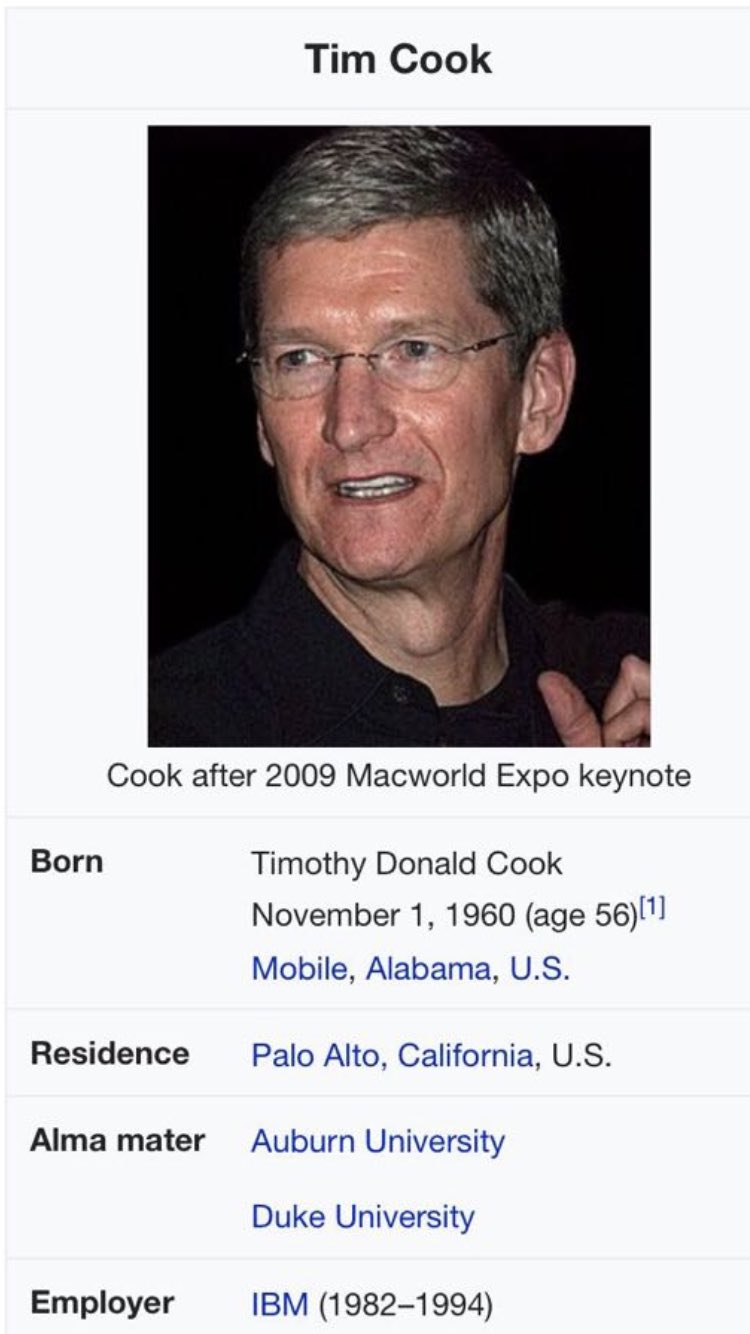 Wish u a many many happy returns of the day ...Happy birthday Apple CEO Tim Cook ...Always stay blessed.. 