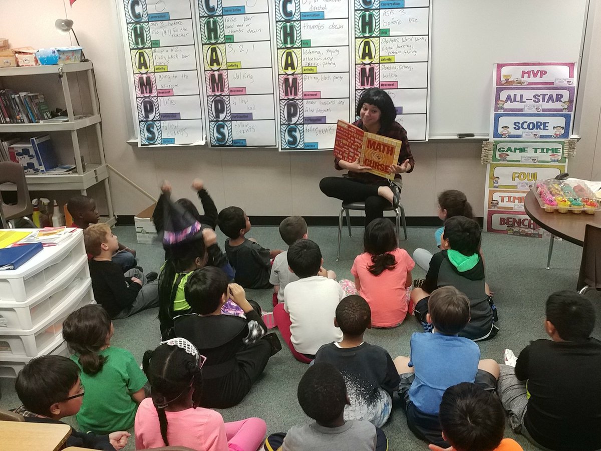 mrmohag's tweet photo. We've never had a Math specialist read to us. Math literacy and connections with @mjteachesmath your the best https://t.co/7sA6qJcMU0