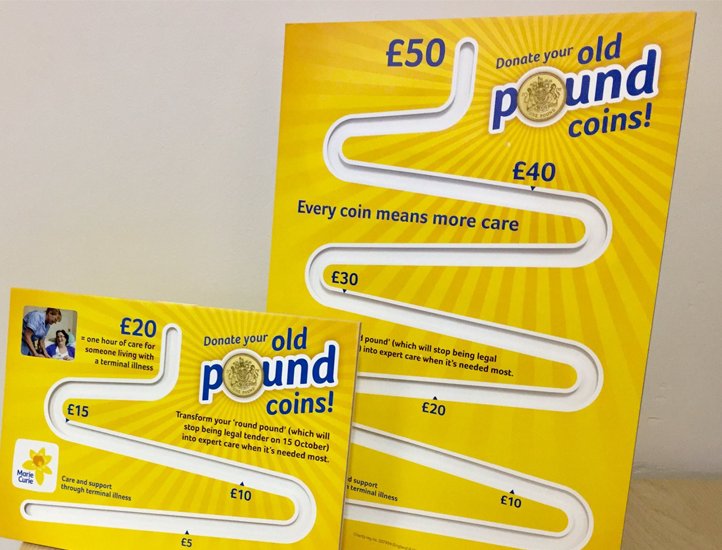 mariecurieuk's tweet photo. A reminder that we're still able to exchange old £1 coins to help us care for people living with a terminal illness, and their families. https://t.co/dyE7kvj28q