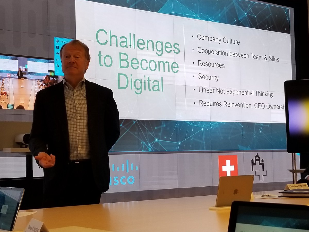 rhuesler's tweet photo. Spannende Ausführungen von CISCO CEO https://t.co/HUeurGsHfu