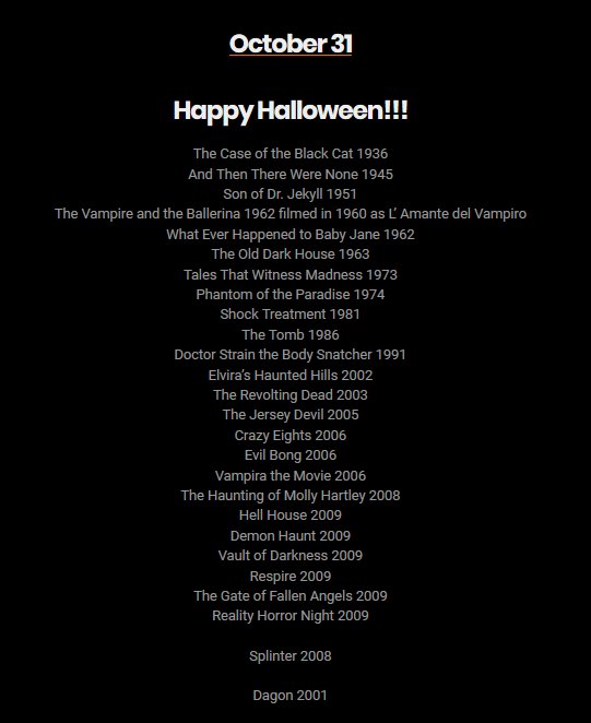 PlentyDreadful's tweet photo. #TodayInHorror - Films released today, October 31st. #Films #Horror (credit: https://t.co/xT1GJUJ6W3) https://t.co/RQuKTIDTEc