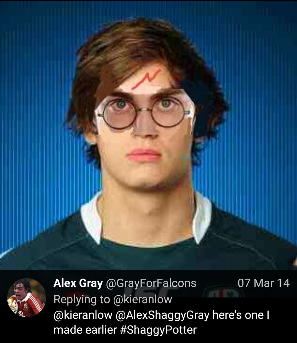 GrayForLions's tweet photo. @AlexShaggyGray @jk_rowling @HarryPotterFilm Wonder where you got your inspiration from? #shaggypotter https://t.co/T3CxtUGMhj