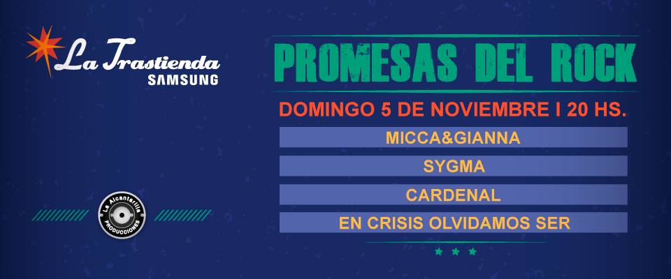 LaTrastiendaBA's tweet photo. El antidomingo de esta semana viene con #PromesasDelRock en @LaTrastiendaBA!
Úlltimos días para obtener @tuentrada > https://t.co/C9nEYVvC3a https://t.co/cL0JKmLhr5