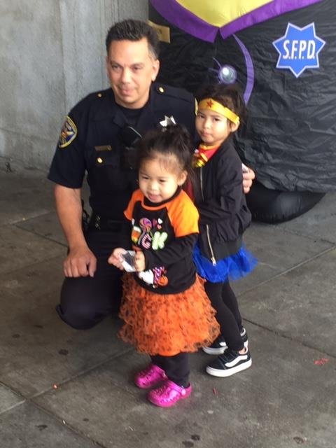 SFPDNorthern's tweet photo. The SFPD Northern Station Kids Halloween event was a huge success!  Thanks to all who came and helped out.  #sfpd #sfpdnorthern https://t.co/xUTOe5NWRh