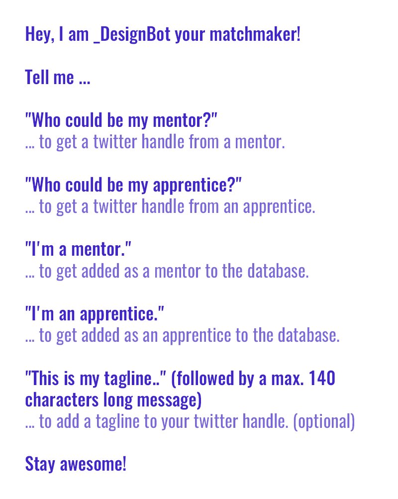 _DesignMentor's tweet image. How to chat with me ;)

#DesignMentor
