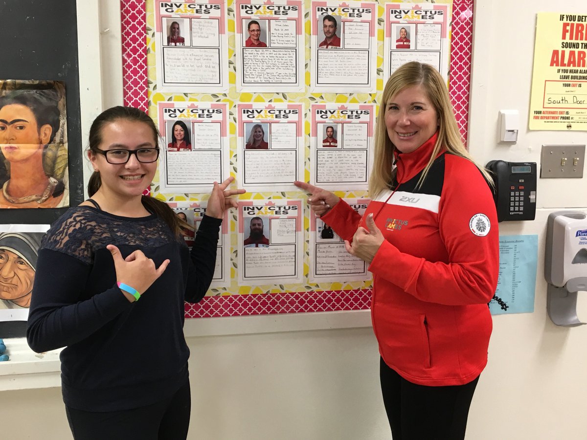 IGTeamCanada's tweet photo. Athlete Cheryl Bush shared her experience at #IG17 with the students of St. Finnan's School in Alexandria, ON! Thanks for your support! https://t.co/TymHwulwua