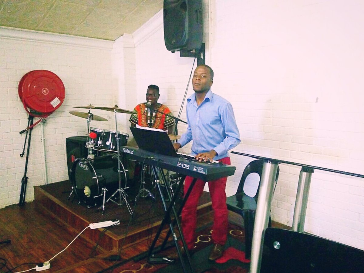yamachine12's tweet photo. With my Uncle Jeanpy #ChurchMood 🎤🎸Singing and Playing Drum that's my Passion https://t.co/p7IAUAloje