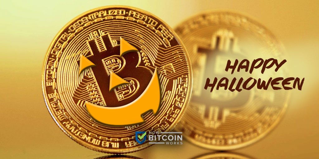 HowBitcoinworks's tweet photo. Happy Halloween from How Bitcoin Works! #HBW #Bitcoin #Cryptocurrency https://t.co/2rDO0kC1Zy