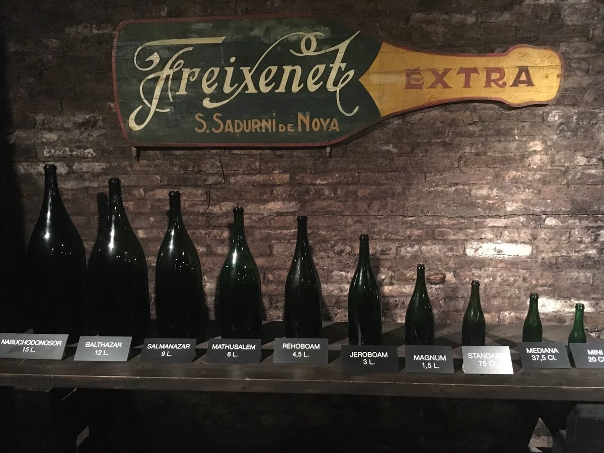 De cara a Navidad... ¡Buen resumen de las botellas de gran formato! 🍾 Gran #experiencia visitando las cavas <a href="/freixenet/">Freixenet</a>