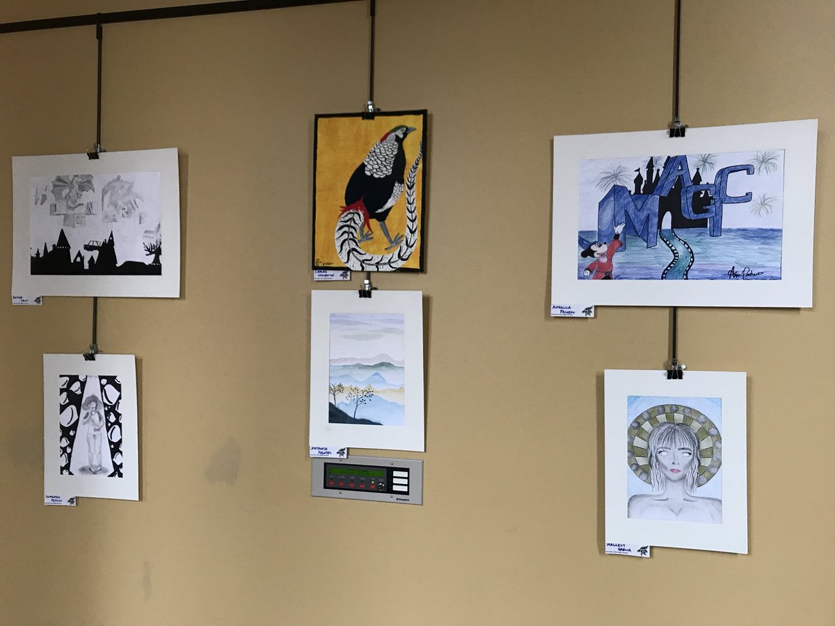 CoachGoheen's tweet photo. Come check out @junctioncityhs art work at the @CLHooverOH in downtown Junction City! https://t.co/R6GbqcQWMC