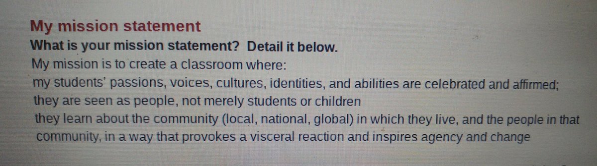 SSSEducators's tweet image. Wrote a teacher #missionstatement today at PD. @SSSEdRising, what teacher do YOU want to be?  #jocomindset