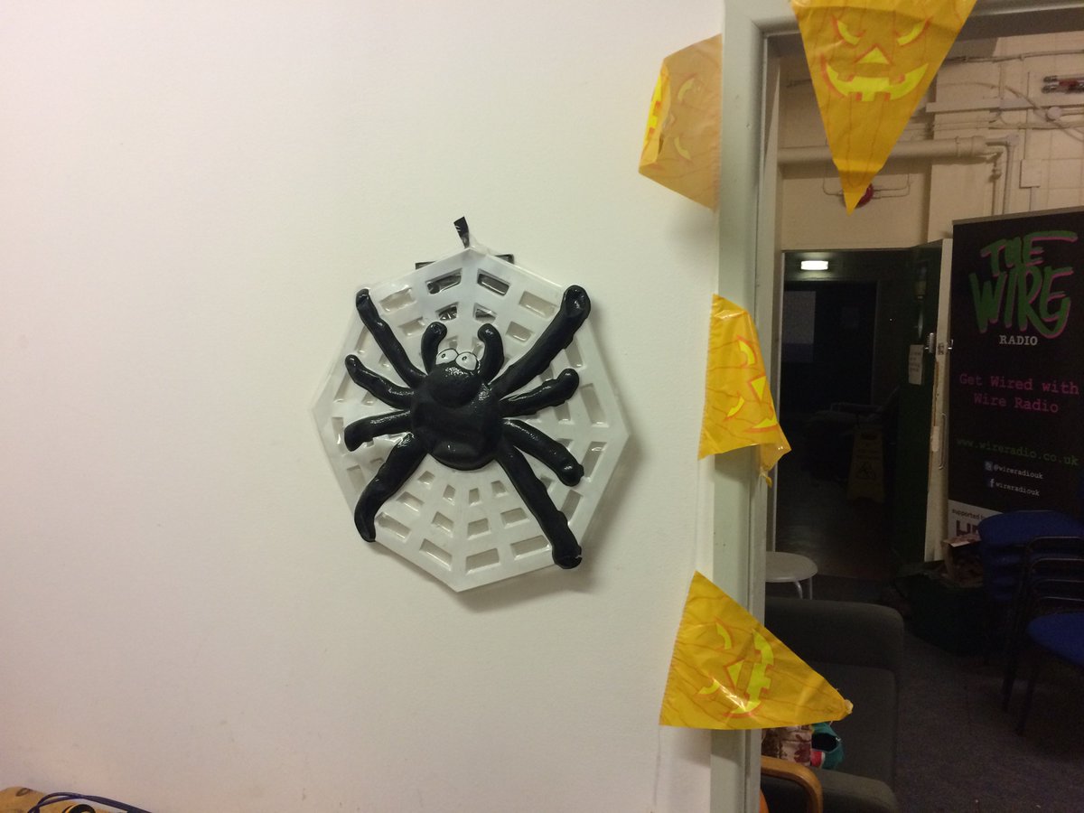 EMW0001's tweet photo. Party time!! Quite enjoyed decorating the kit- I mean studio 2!  @TSoFR  @JamesHydenDJ @April_kirby2 https://t.co/hRfMGIJBzD