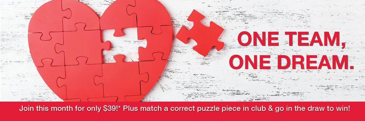 We're better together!
Sign up this month for only $39* and complete our puzzle in club to go in the draw to win!*