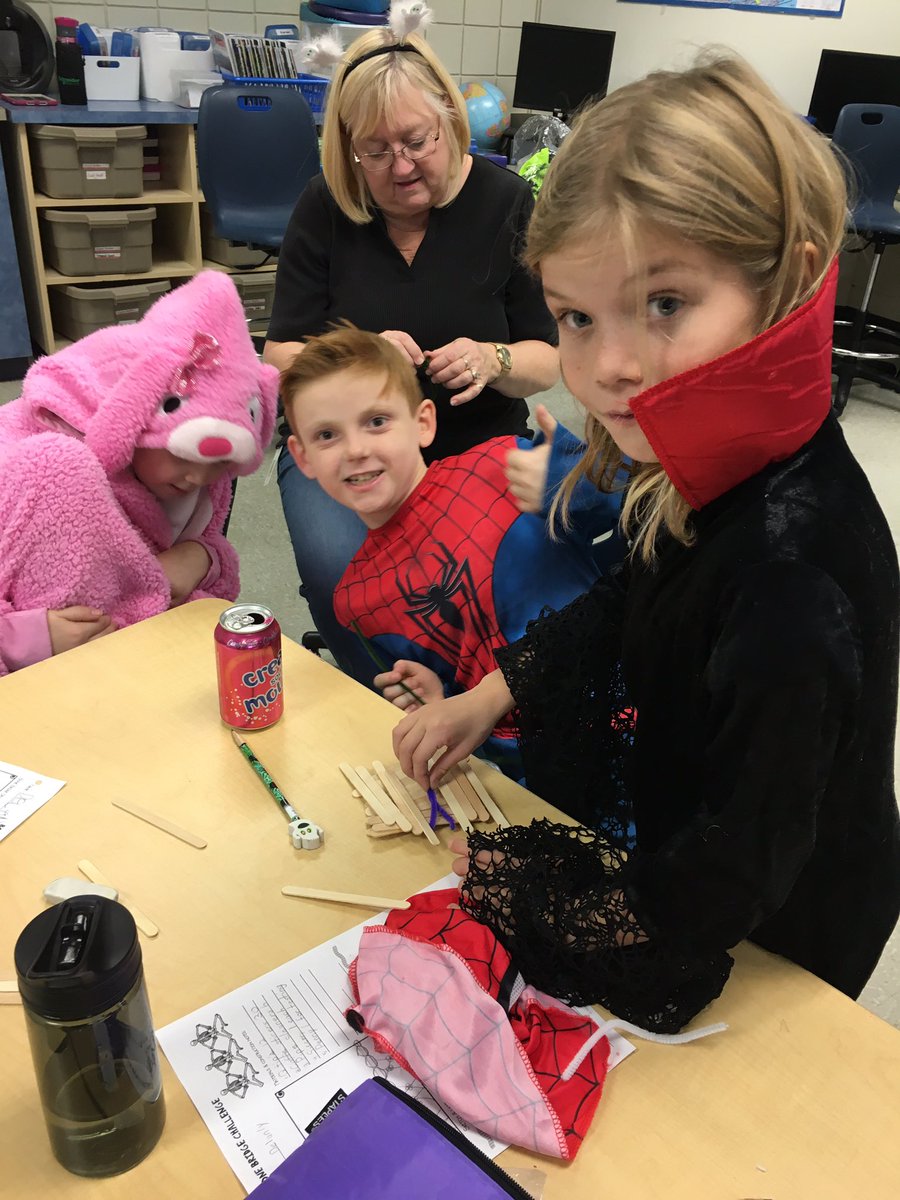 Braken2's tweet photo. STEAM challenge and Halloween in room 106 @islandLRSD https://t.co/Wp2BsD7jWf
