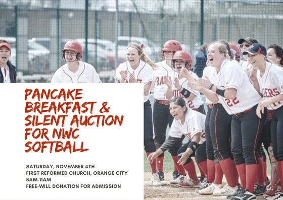 NWCIA_Softball's tweet photo. Come Join us for our 1st annually Pancake breakfast and Silent Auction!  1st  Reformed Church, Orange City 8-11am ! https://t.co/O33S37JnuU