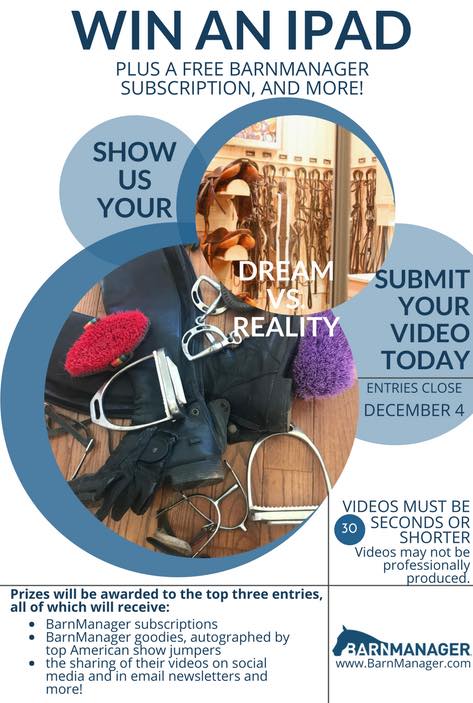 jumpmediallc's tweet photo. We love this contest from @BarnManager1! Upload your entries to YouTube and submit the video link to info@barnmanager.com to win! https://t.co/0guV3w0FDB