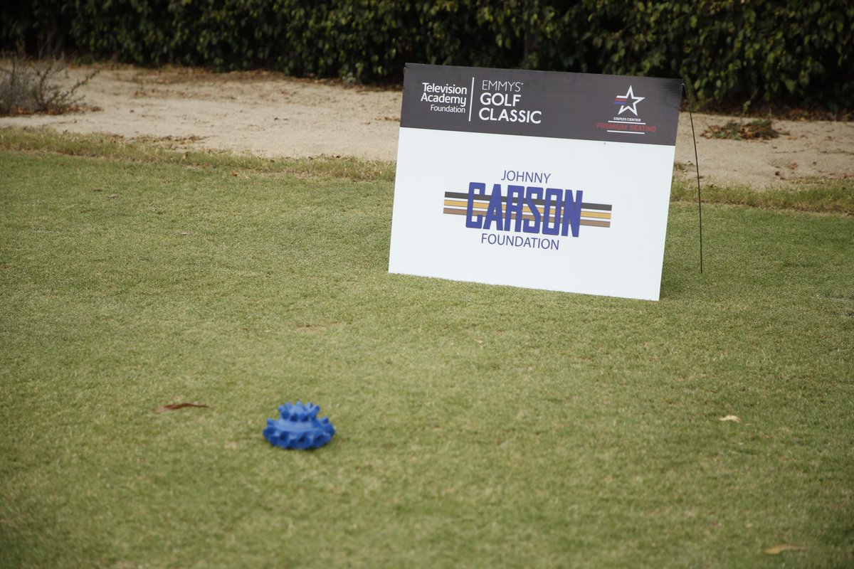 TelevisionAcad's tweet photo. Thank you, Team #JohnnyCarsonFoundation, for sponsoring this year’s #Emmys Golf Classic! https://t.co/IpXGt37yBJ https://t.co/Z01zXJGF31