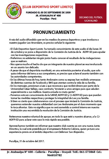 SPLORof's tweet photo. Pronunciamiento sobre el audio de Lee Andonaire y nuestra nueva Junta Directiva. https://t.co/Bn8yMNCP3N
