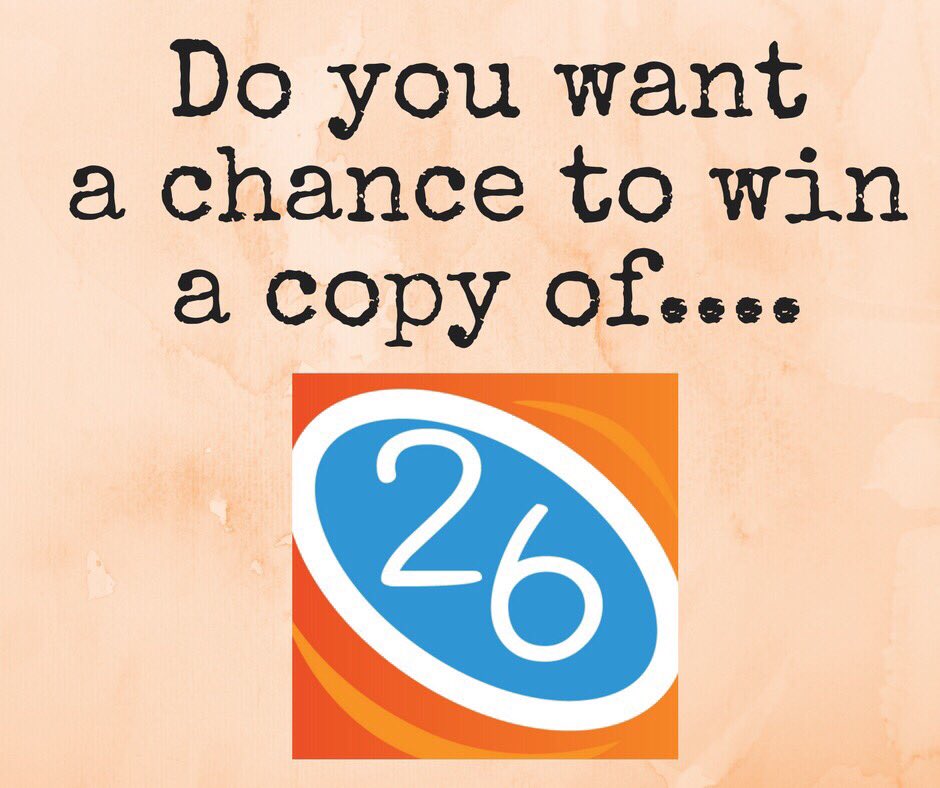 26cardgame's tweet photo. RT this for a chance to win a copy of 26. If you donate to our kickstarter and screenshot it then you will have 2 entries! We pick Friday! https://t.co/3uRYj5iD1B