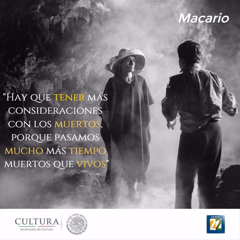 Canal22's tweet photo. La muerte, Dios y el Diablo rondan a “Macario” #AhoraEnEl22 #CineSinCortes #DíaDeMuertos https://t.co/o2zIDxEzkV