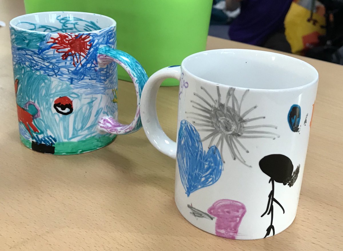 StNewlynPTA's tweet photo. First craft club today and it was awesome. So many gorgeous mugs. Here’s a small selection. https://t.co/WBHwMAhA0Y