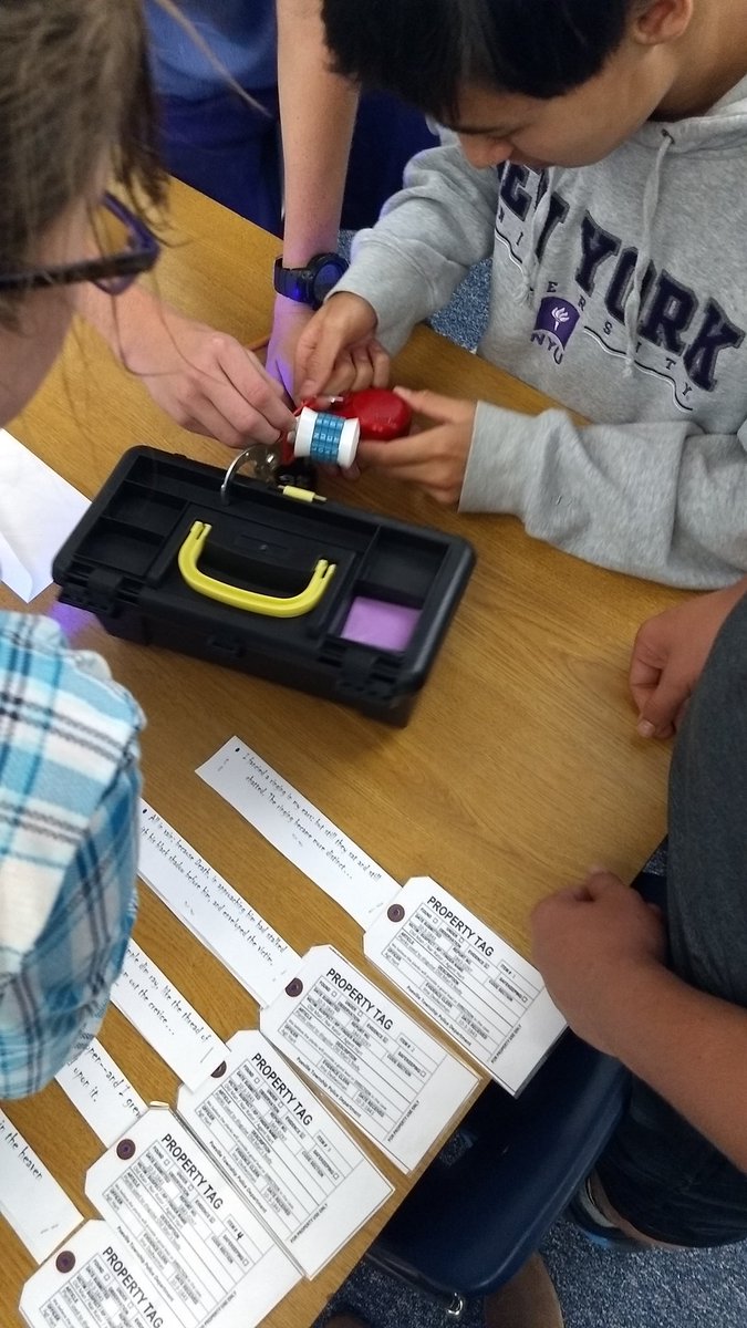 MrsBullGMS's tweet photo. Thanks to Mrs. Singson for putting together @breakoutEDU  boxes on The Tell-Tale Heart! @GMSLibraryMS @graftonms https://t.co/wrVQDcNGF7
