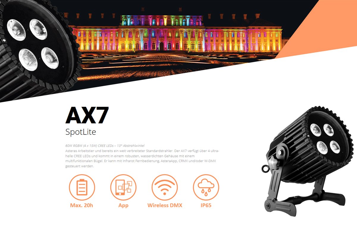 AES_Team's tweet photo. AX7 – SpotLite, Asteras Arbeitstier und bereits ein weit verbreiteter Standardstrahler. https://t.co/HXsD1pNMry https://t.co/b3h9gzBn1Z