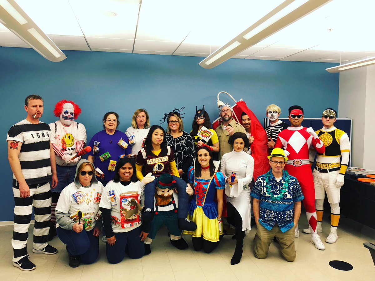 Happy Halloween from our McLean Team! 🎃
#Halloween2017 #Clown #PowerRangers #KarateKid #Spiders #StarWars #CerealKillers #SnowWhite #Batman