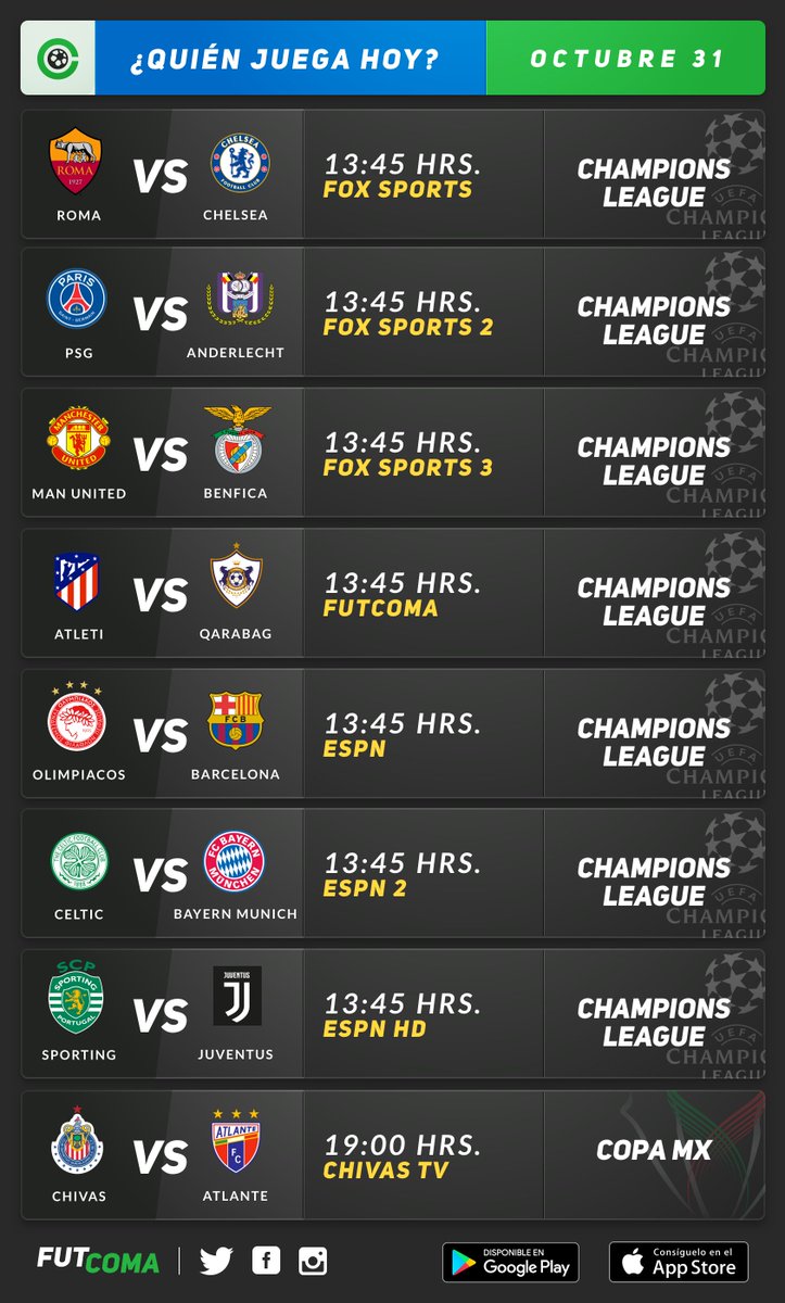 futcoma's tweet photo. #Halloween y @ChampionsLeague. ¿Qué más podemos pedir? 🙌 https://t.co/MGpvuL1j87