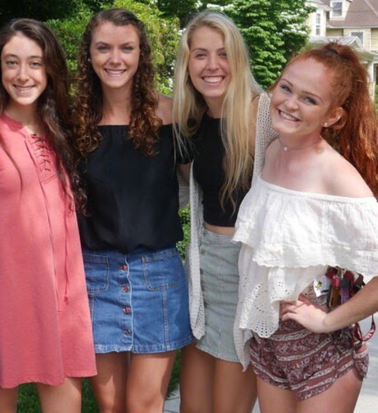 happiERINthesea's tweet photo. Pictures of me, a member of our team, #bloodsuckers, with Haddonfield cross country alumni. @hmhsfunrun trying to make me cry, I see... https://t.co/GdjxRkb0wz