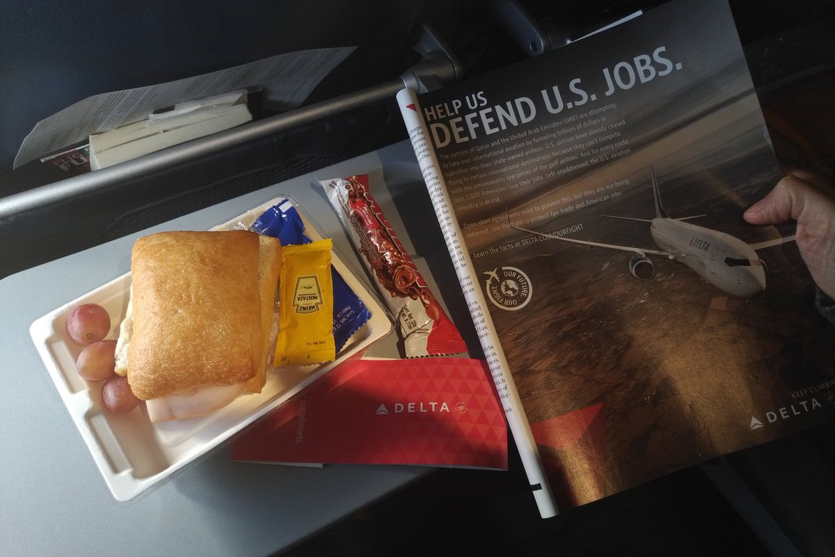 potatojuice's tweet photo. Even with the unlikely chance that gulf carriers are subsidized, obvious there are many other reasons why @emirates beats @Delta any day!! https://t.co/C5yKmOq0UL