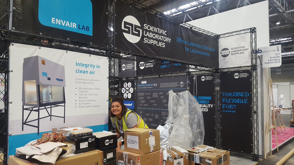 ScientificLabs's tweet photo. We've been busy setting up stand G17 at #lab2017 today! Look forward to seeing everybody there tomorrow 😁 #labequipment https://t.co/cPw24cMcqN