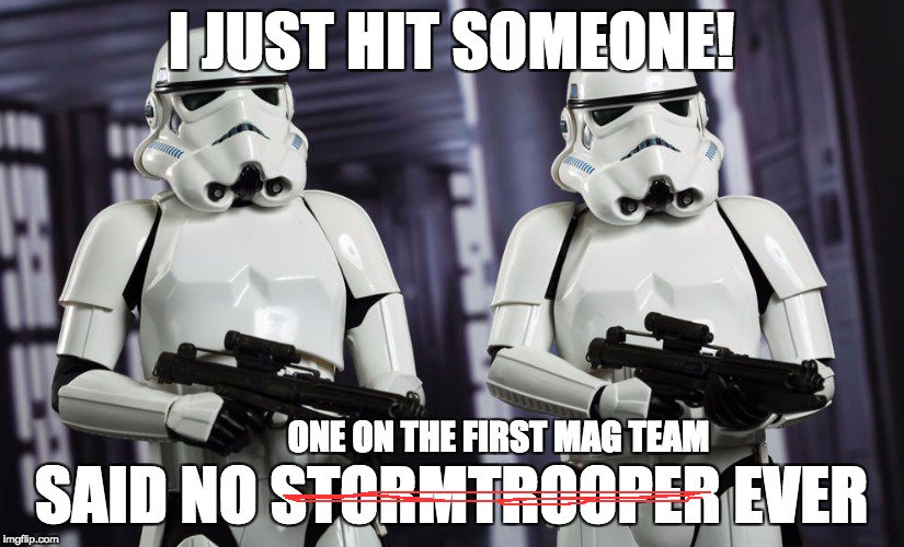 cademuseum's tweet photo. @fmbrewing @fmbrewing I think the stormtroopers might have better aim😏 #BringItOn https://t.co/Nhphg5pX4F
