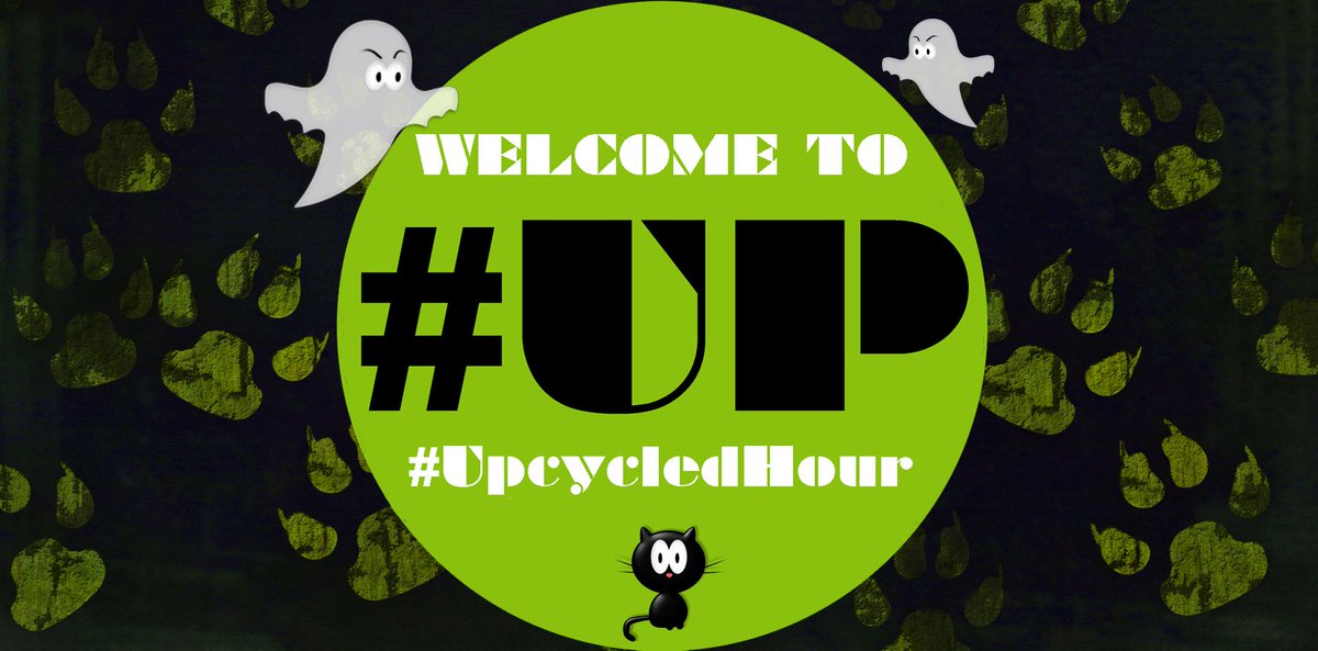 TheHouseofUp's tweet photo. Its 8pm on the spookiest night of the year so get your frightfully good #upcycles out, its time for the #Halloween edition of #UpcycledHour! https://t.co/gT0axduiRu