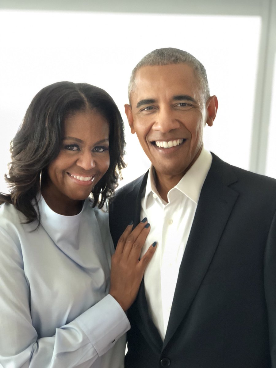 Thrilled to be home with <a href="/BarackObama/">Barack Obama</a>! Join us as we kick off the <a href="/ObamaFoundation/">The Obama Foundation</a> Summit. Tune in: obama.org #ObamaSummit