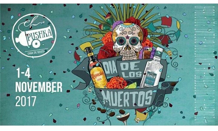 ElPushka's tweet photo. Со среды по субботу, 1-4 ноября, #ElPushka #bar будет отмечать Dia De Los Muertos !!! https://t.co/9PVhclv2iT